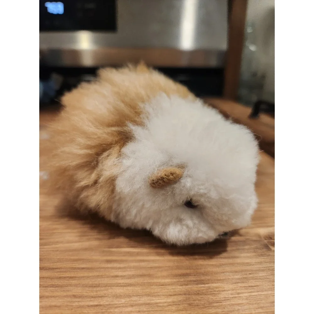 *RARE Small‎ Peruvian Handmade Guinea Pig Stuffed Animal made with Alpaca Fur